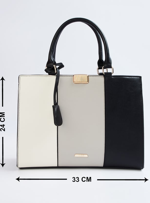 Buy CODE Women Colourblocked Handheld Bag from CODE at just INR 2699.0