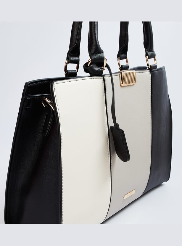 Buy CODE Women Colourblocked Handheld Bag from CODE at just INR 2699.0