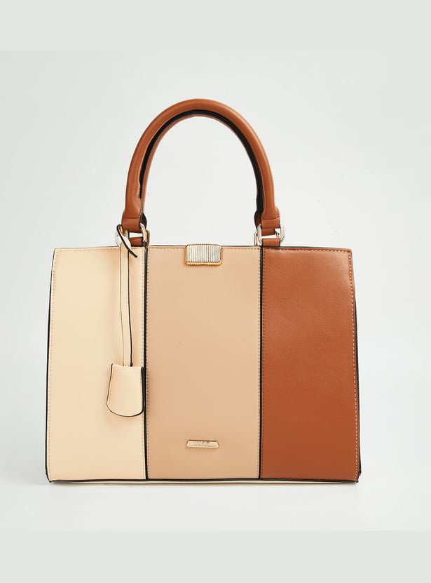 CODE Women Colourblocked Handheld Bag