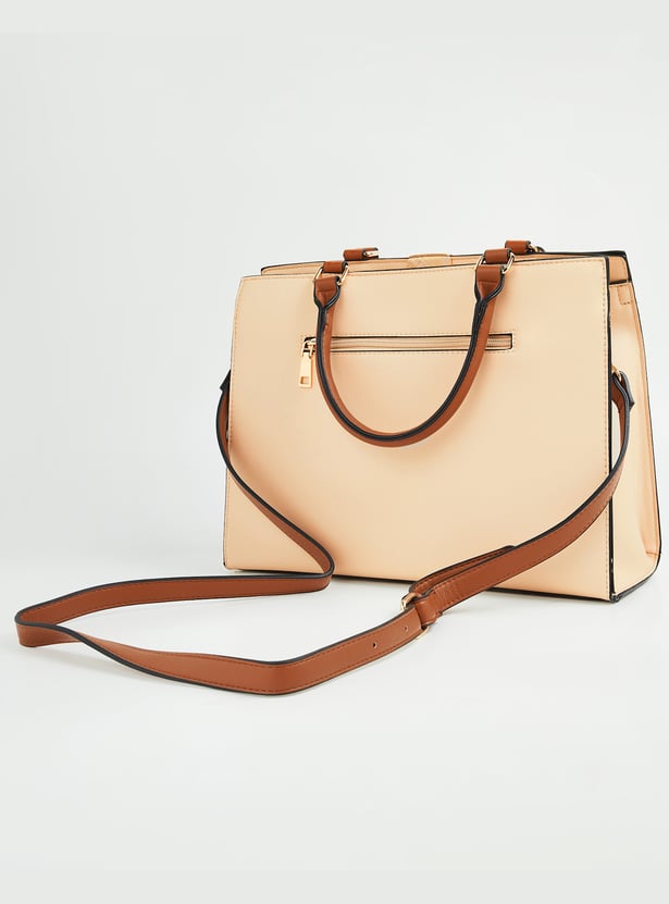 CODE Women Colourblocked Handheld Bag