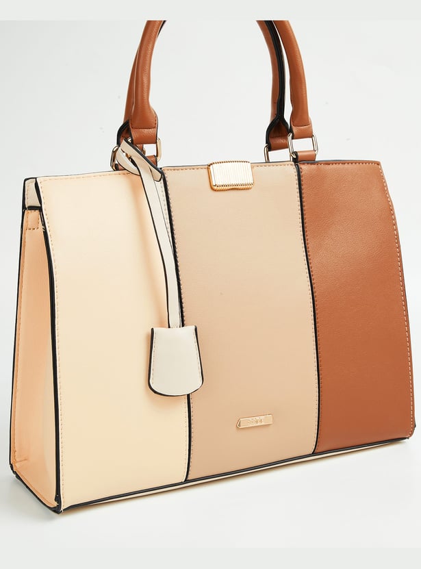 CODE Women Colourblocked Handheld Bag