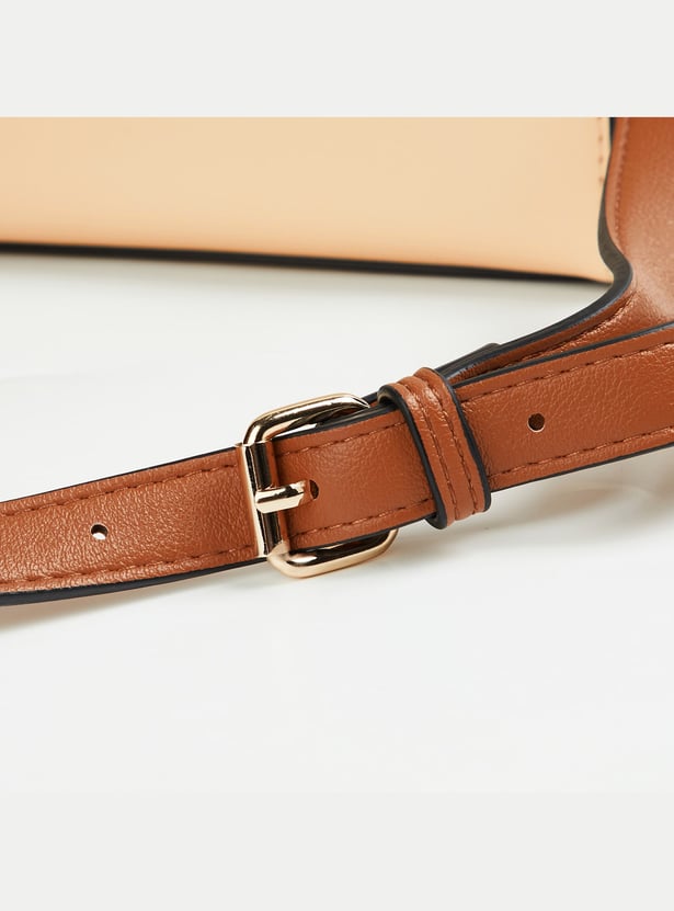 CODE Women Colourblocked Handheld Bag