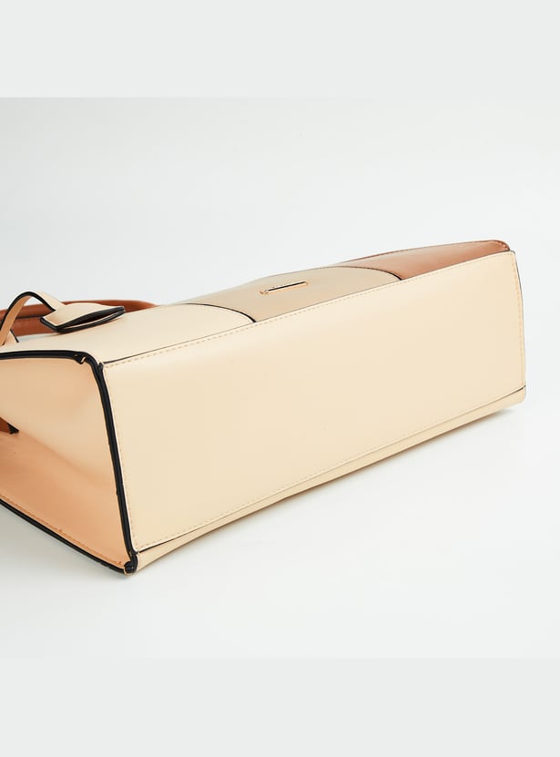 CODE Women Colourblocked Handheld Bag