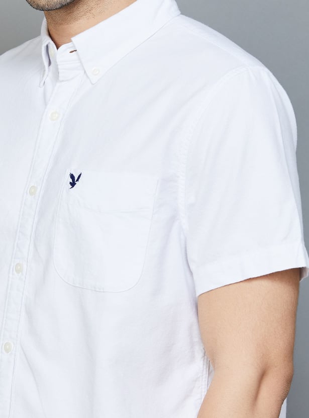 AMERICAN EAGLE Men Solid Regular Fit Casual Shirt