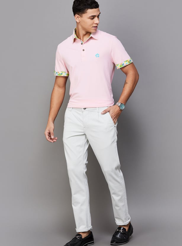 FAHRENHEIT Men Solid Regular Fit Polo T-shirt