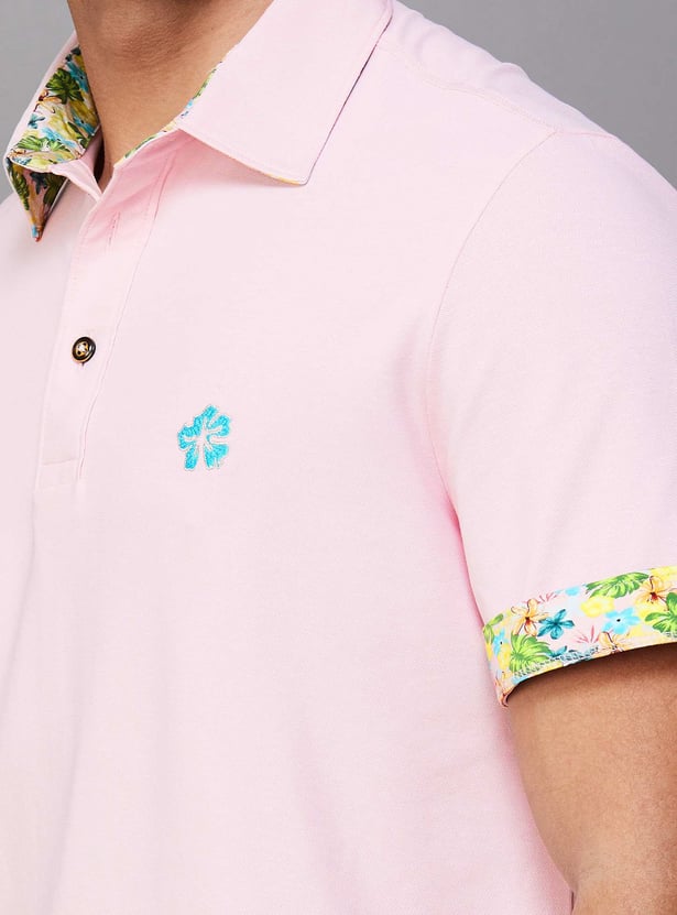 FAHRENHEIT Men Solid Regular Fit Polo T-shirt