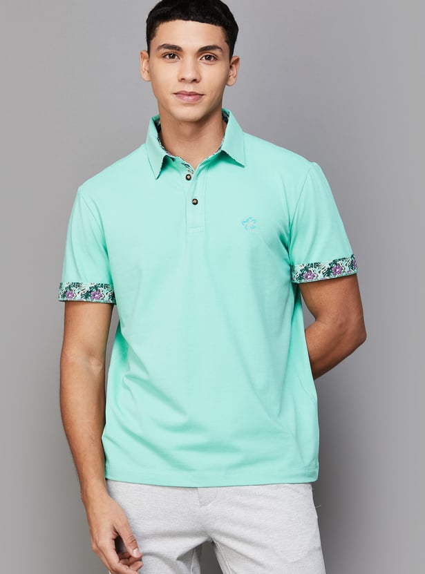 FAHRENHEIT Men Printed Polo T-shirt