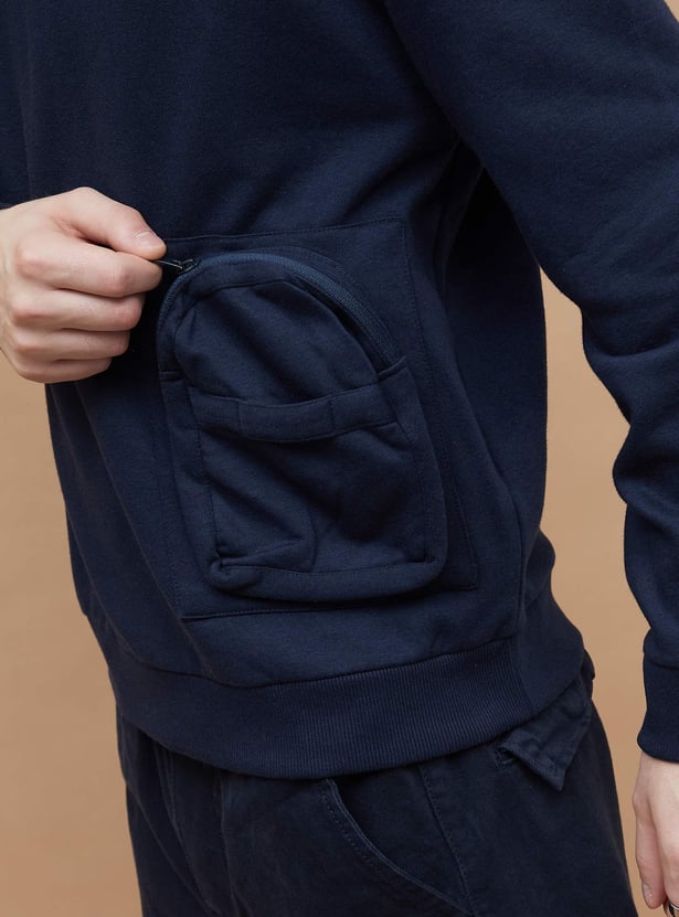 BOSSINI Solid Hooded Sweatshirt