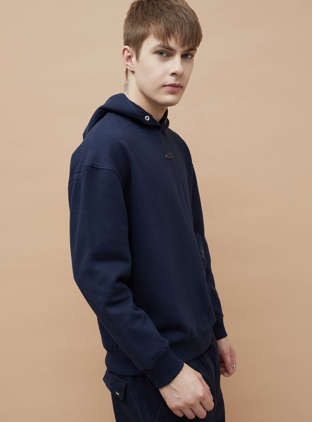 BOSSINI Solid Hooded Sweatshirt