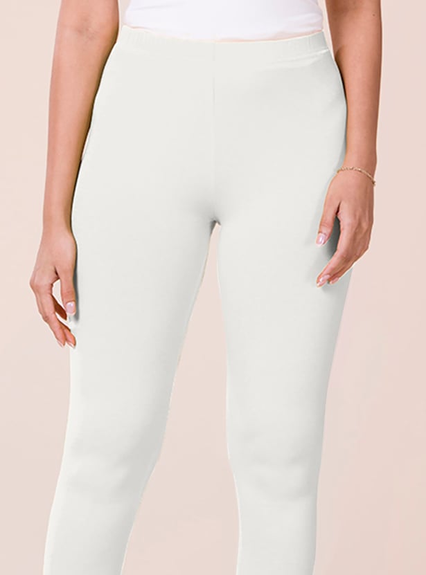GO COLORS Women Solid Churidar