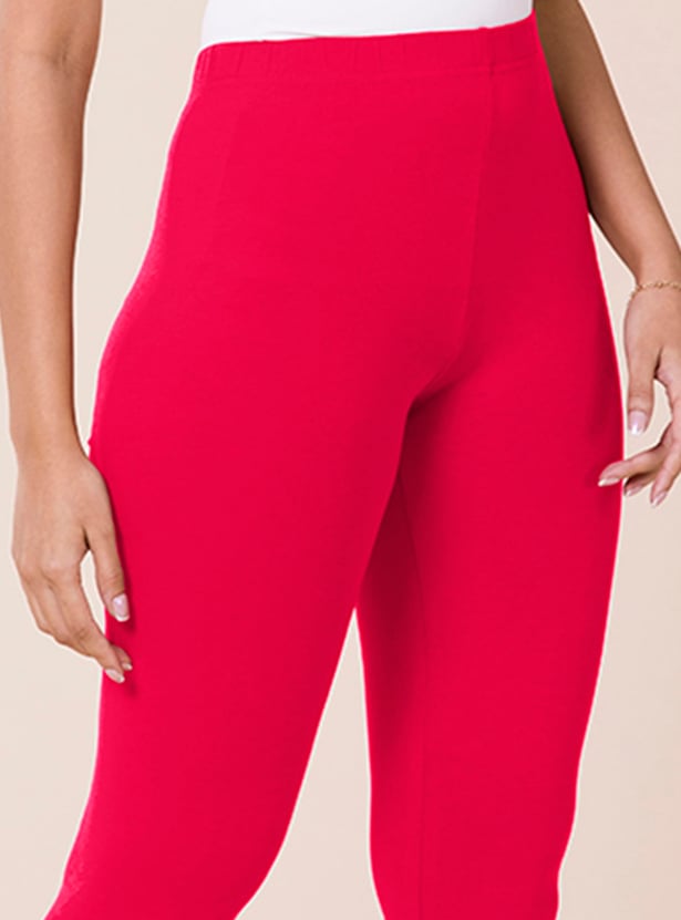 GO COLORS Women Solid Churidar