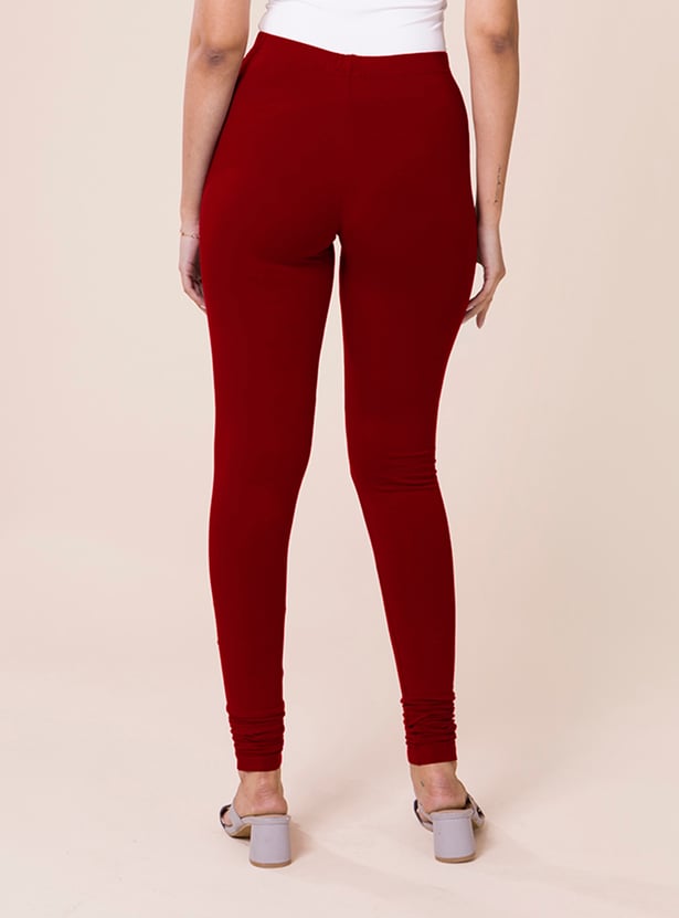 GO COLORS Women Solid Churidar