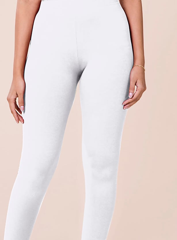 GO COLORS Women Solid Churidar
