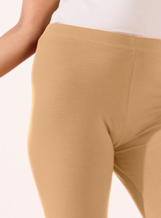GO COLORS Women Solid Leggings