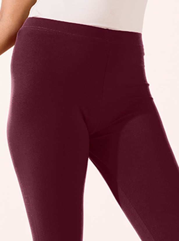 GO COLORS Women Solid Leggings