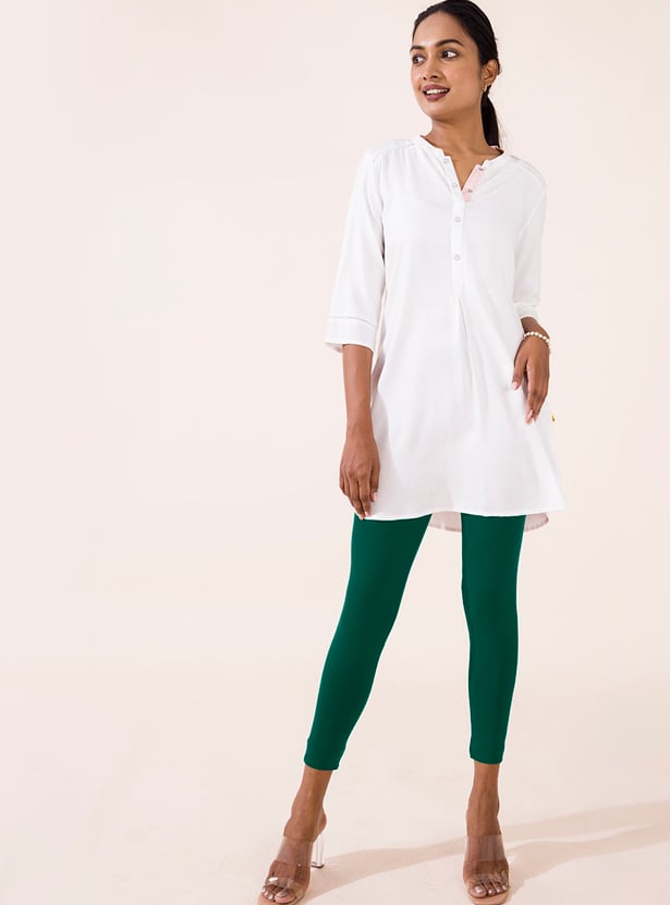 GO COLORS Women Solid Leggings