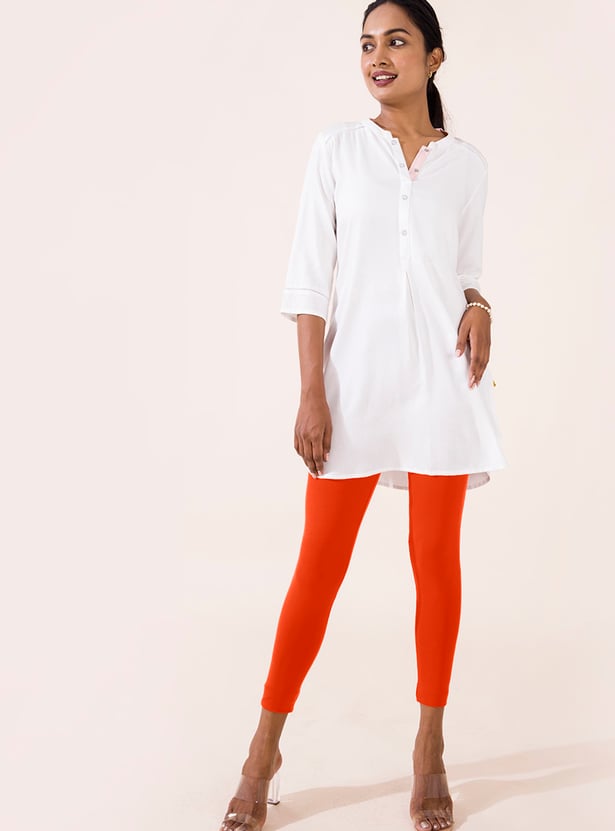 GO COLORS Women Solid Leggings