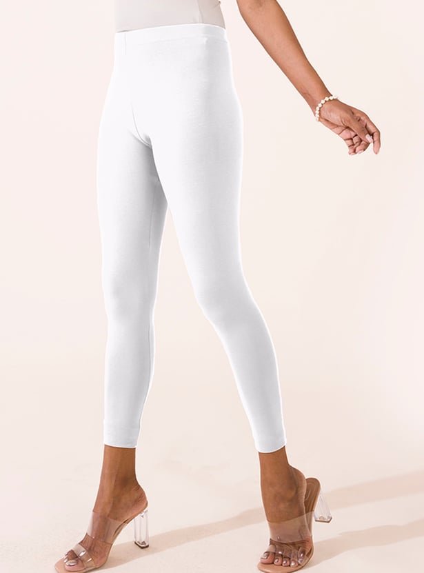 GO COLORS Women Solid Leggings