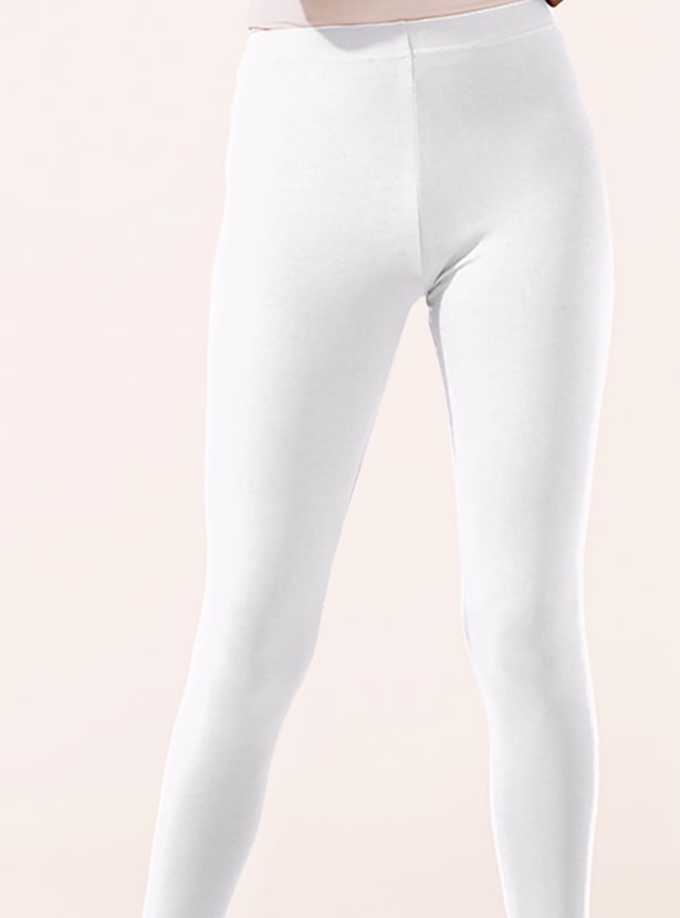 GO COLORS Women Solid Leggings