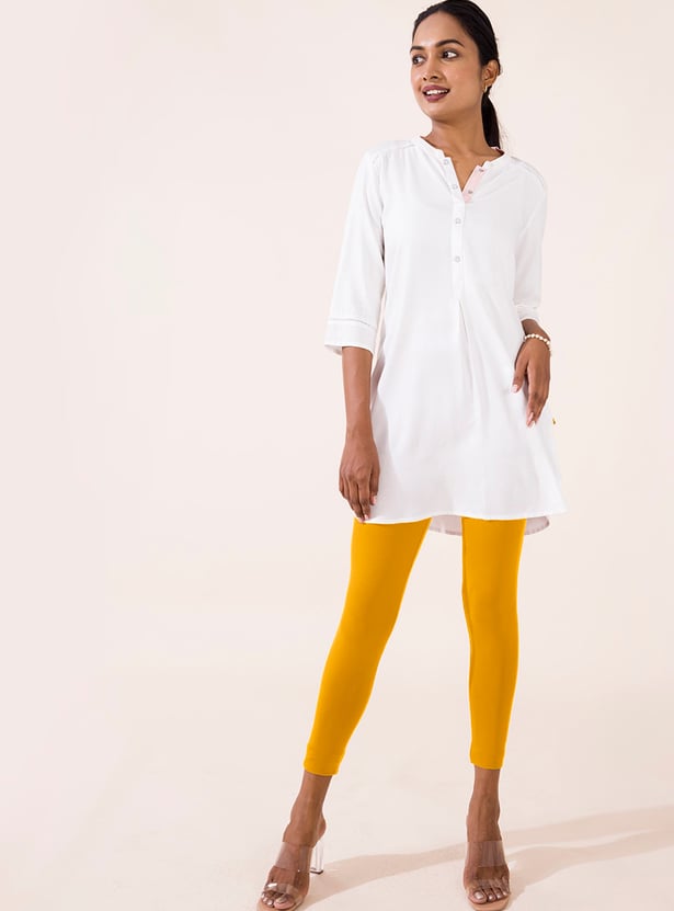 GO COLORS Women Solid Leggings