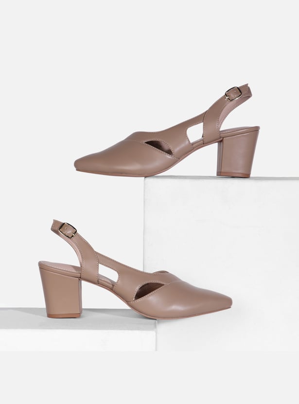 ALLEN SOLLY Women Solid Block Heels