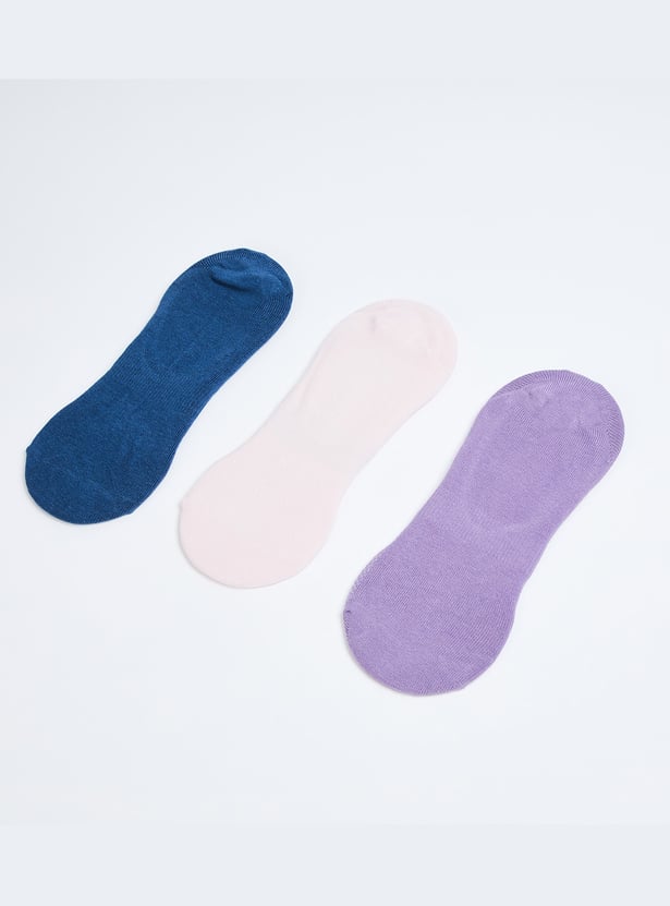 GINGER Women Assorted No-Show Socks - Pack of 3