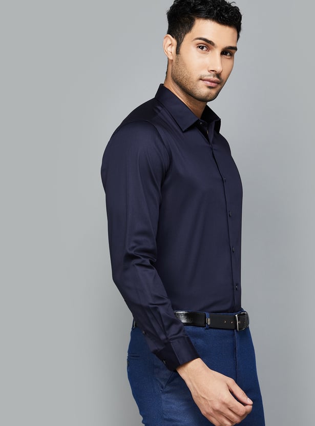 ARROW Men Solid Slim Fit Formal Shirt