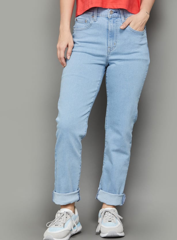 LEVI'S Washed Straight Fit Jeans