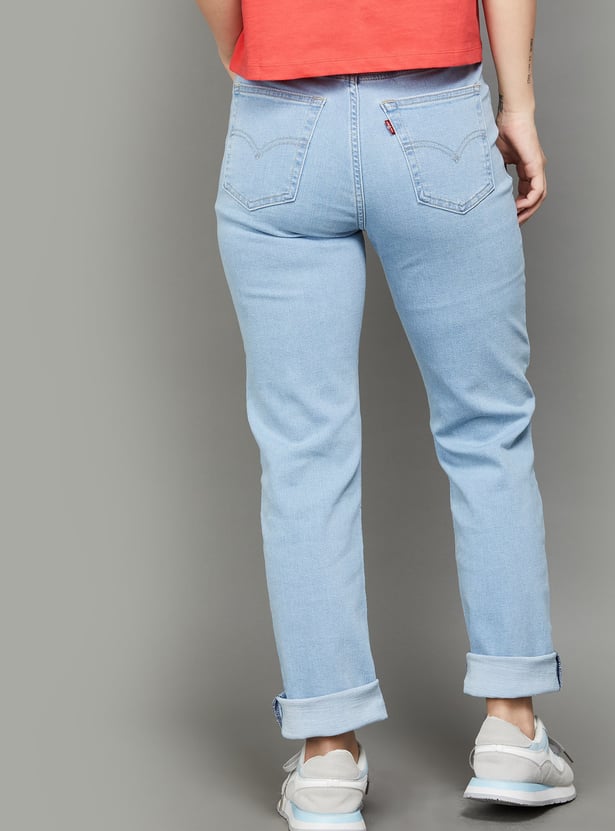 LEVI'S Washed Straight Fit Jeans