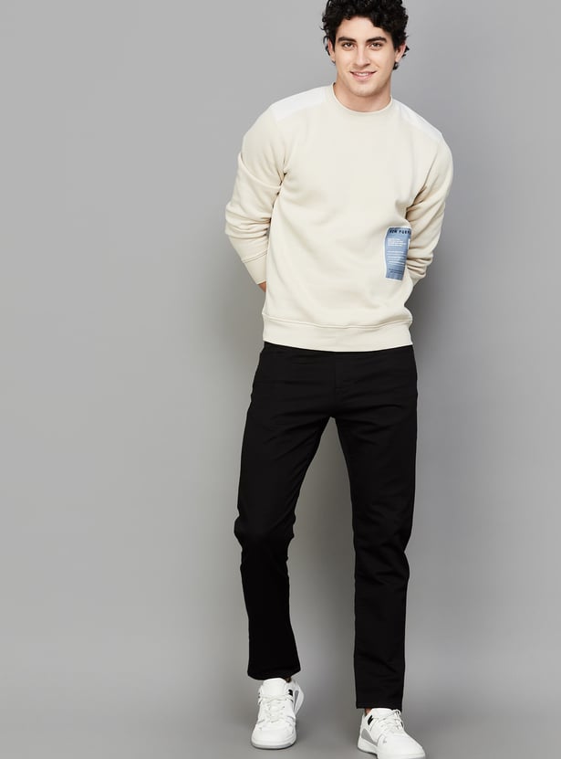 FLYING MACHINE Solid Slash Jeans (Slim Tapered)