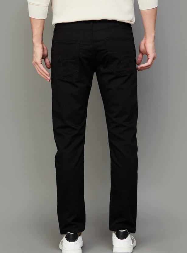 FLYING MACHINE Solid Slash Jeans (Slim Tapered)