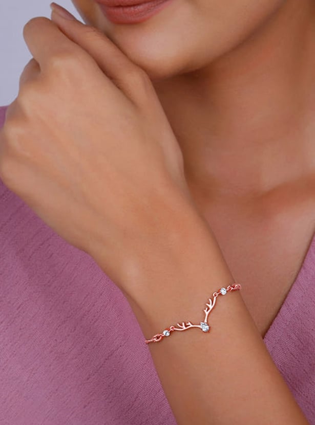 GIVA Anushka Sharma Sterling Silver Deer Bracelet