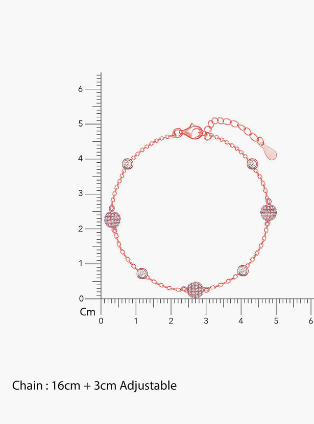 GIVA Anushka Sharma Sterling Silver Bubble Bracelet
