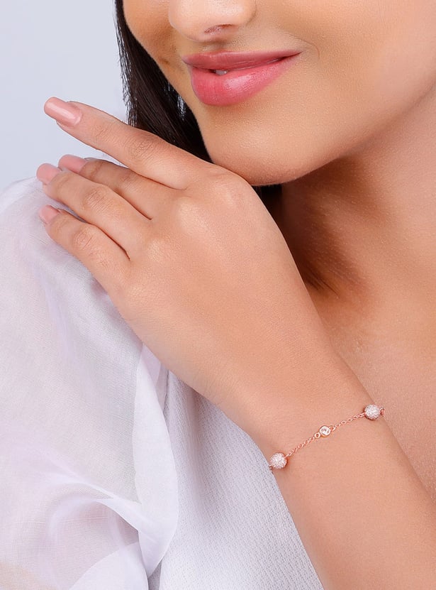 GIVA Anushka Sharma Sterling Silver Bubble Bracelet