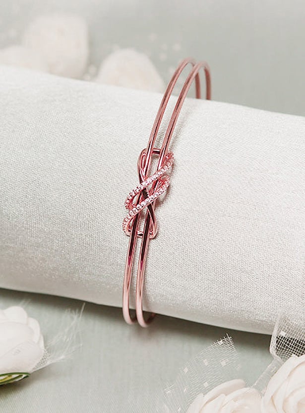 GIVA Sterling Silver Dual Entangle Bracelet