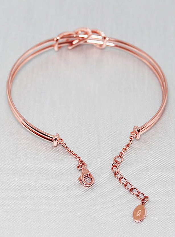 GIVA Sterling Silver Dual Entangle Bracelet