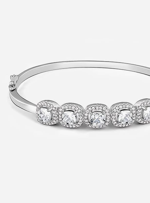 GIVA Sterling Silver Tales Of Love Cuff Bracelet