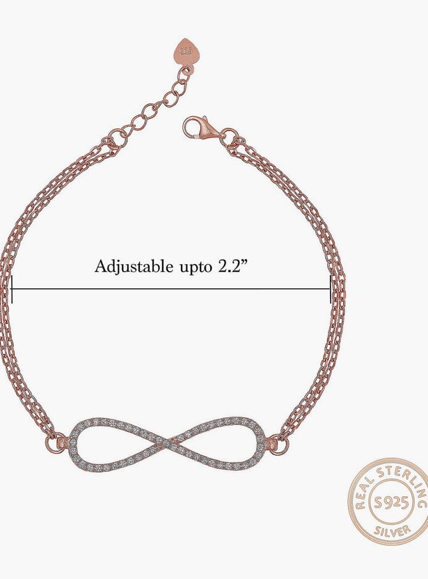 GIVA Sterling Silver Infinity Bracelet