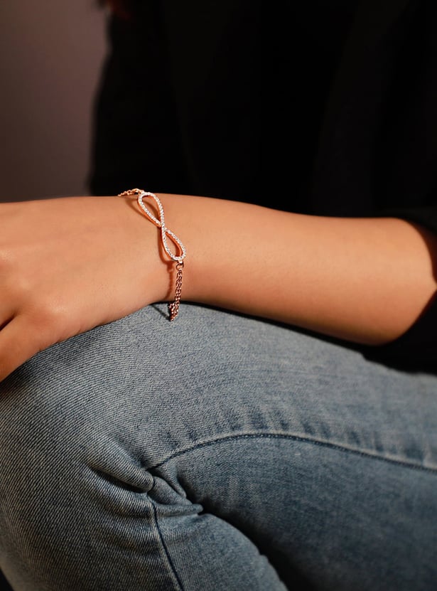 GIVA Sterling Silver Infinity Bracelet
