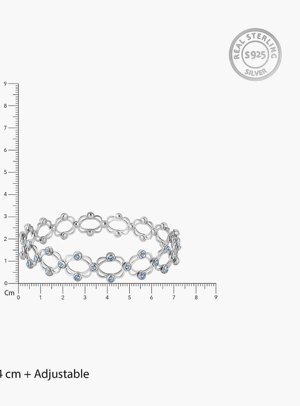 GIVA Sterling Silver Supple Convertible Bracelet