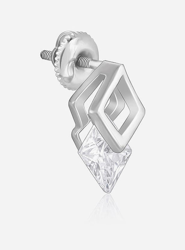 GIVA Sterling Silver Quadrangle Stud Earrings