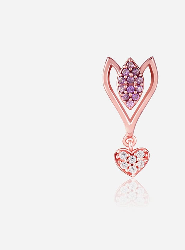GIVA Blossoming Crocus Sterling Silver Drop Earrings