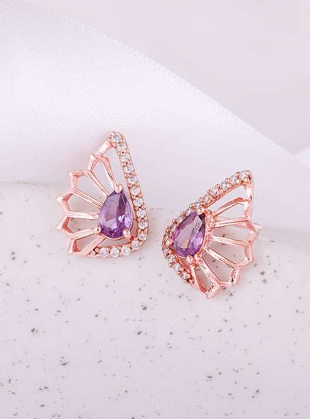 GIVA Notre Dame Sterling Silver Stud Earrings