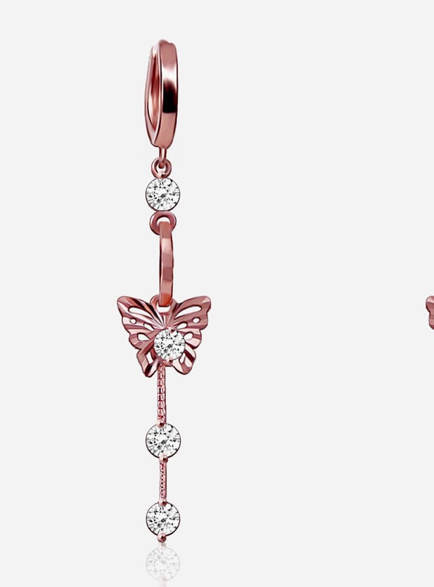 GIVA Sterling Silver Charming Butterfly Earrings