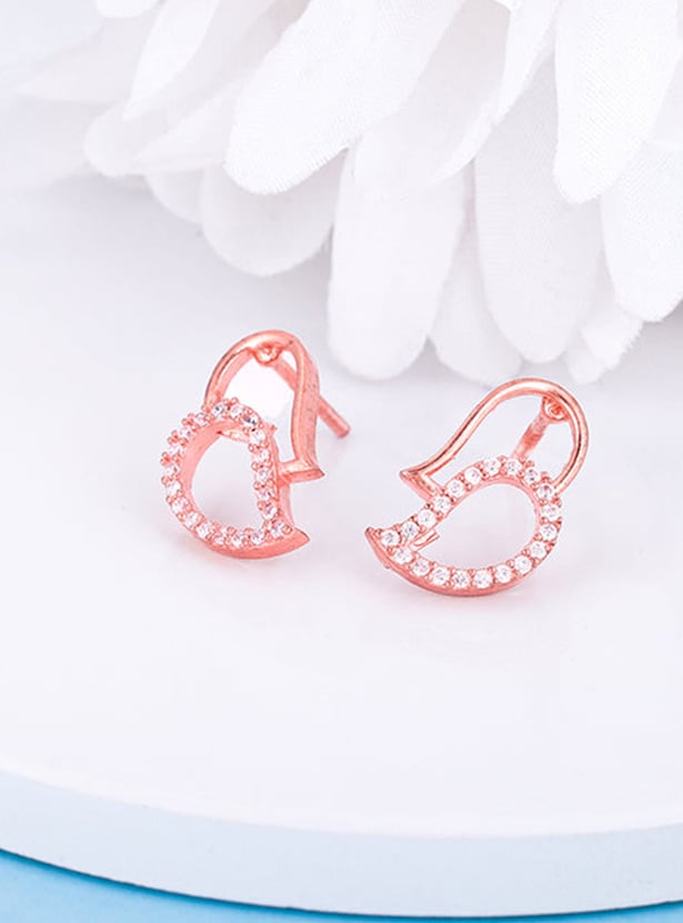 GIVA Sterling Silver Mango Magic Stud Earrings