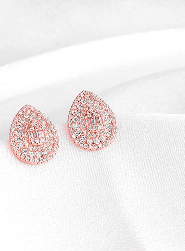 GIVA Sterling Silver Dazzling Stud Earrings