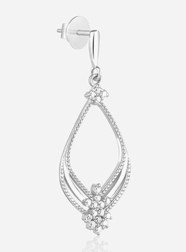 GIVA Sterling Silver Princess Drop Earrings