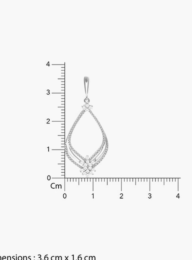 GIVA Sterling Silver Princess Drop Earrings
