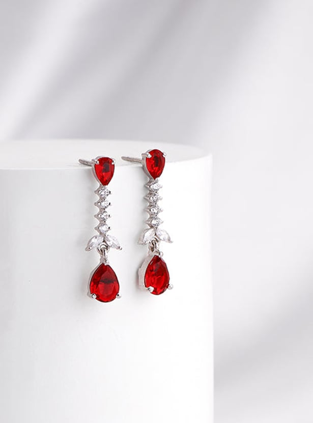 GIVA Sterling Silver Better Half Drop Earrings