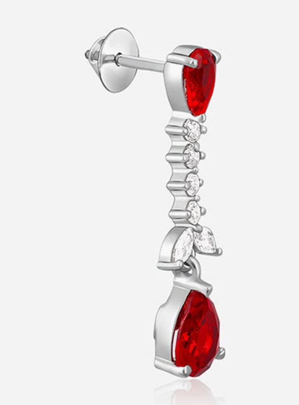 GIVA Sterling Silver Better Half Drop Earrings